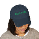 Distressed Hat (Embroidery - Blue)