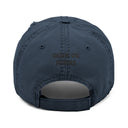 Distressed Hat (Embroidery - Black)