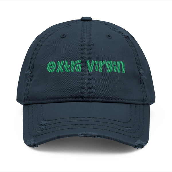 Distressed Hat (Embroidery - Blue)