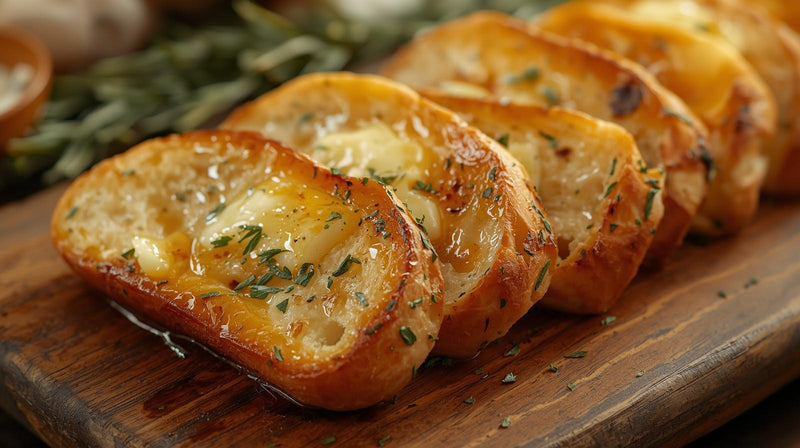 Olive Oil-Infused Garlic Bread