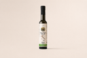 Full-sized bottle of premium Italian Meyer Lemon Organic Nocellara extra virgin olive oil