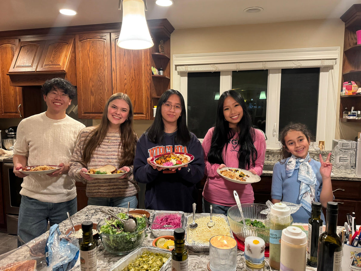 The Olive Oil Flights intern team showing how our premium extra virgin olive oil cultivars can be used in a variety of dishes